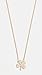 Jennifer Zeuner Jewelry Women's Clover Necklace with Diamond, Gold, One Size