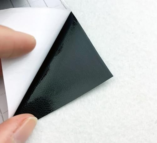 Image of WISDOM Matte Black Vinyl Wrap Sheet for Car & Bike Self Adhesive Vinyl Wrap Sticker & Decal Roll Film for Auto Car Vehicle and Motorcycle (18x52 Inch, Black Matte)