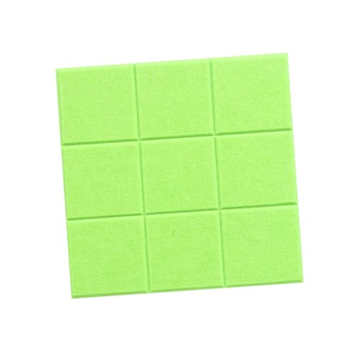 Housoutil 4個 九?格毛?メッボード 翠緑色 シール式フェルト生地採用 写真