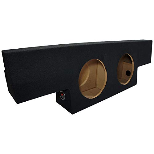 ASC GM2X10-CREW-NOHD-BS Compatible with Chevy Silverado or GMC Sierra 1500 Non-HD Crew Cab Truck 2001-2006 Dual 10" Subwoofer Speaker Enclosure