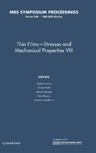 Thin Films – Stresses and Mechanical Properties VIII: Volume 594 (MRS Proceedings)
