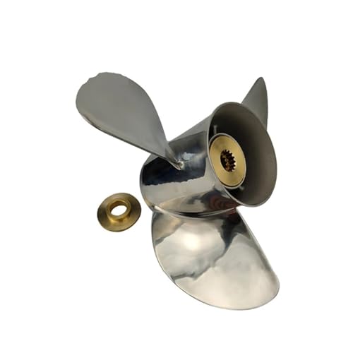Image of Propeller 15 1 /2X17 for Engines 115HP 135HP 150HP Ship Stainless Steel 15 Tooth Spline LH 58133-ZY3-B17LX