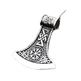 chaber 316l Stainless Steel Thor Axe Head Pendant Necklace Viking Scandinavian Norse Man Punk Rock Vintage Jewelry
