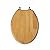 Comfort Seats C1B1E-17BN Designer Solid Wood Toilet Seat with PVD Brushed Nickel Hinges, Elongated, Oak
