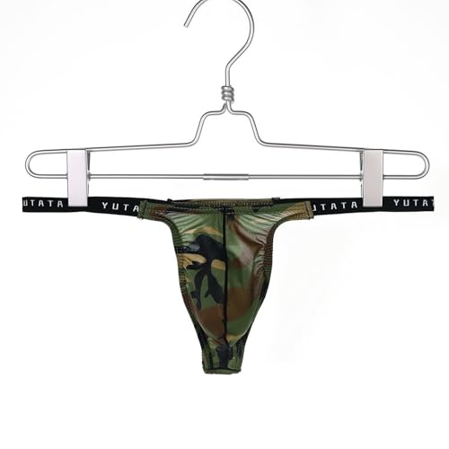 Men's Sexy Low Rise G-string Thong Camouflage Stretch Pouch T-back Thong Underwear Briefs2