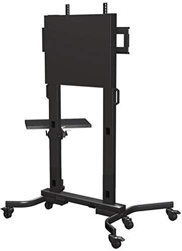 Carro móvil resistente M90LT con estante lateral y soporte para pantallas grandes miniatura 2