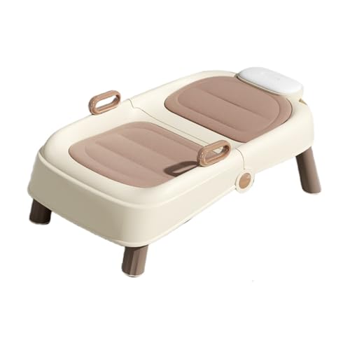 BlendUp シャンプー、シャンプーと洗髪機、折りたたみ式シャンプー、子供用シャンプー、折りたたみ式、省スペース、調節可能、安全、滑り止め、耐荷重80kg、男の子と女の子に適し、介護者/妊婦/入院/高齢者/子供に適し、ベビー用品、家庭用 (A,コーヒー色