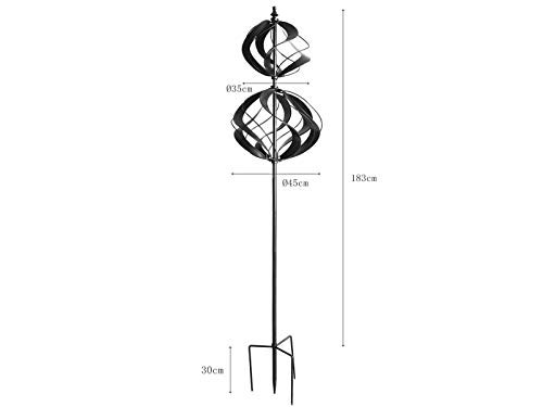 Produktbild von Vogeltränke Winterfest HAFIX Windrad Windtropfen 3D Optik 58cm. Windspiel Für Den Hafix Windspiel