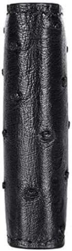 RWCCCRWS Men's Slim Card Holder Minimalist Ostrich Skin Credit Card Holder Holds Up to 8 Cards Men's 4.33 × 3.15 × 0.6 Inch (Color : Black)3