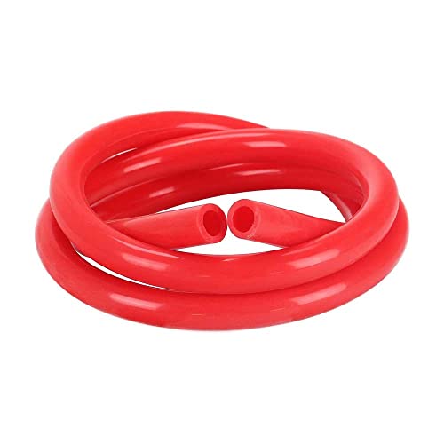 Tuyau de shisha 150 cm en silicone mat rouge universel pour narguilé (lot de 5)