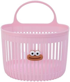 Pink & White Wall Mount Storage Baskets - 2-Pack Hanging Organizer Baskets for Kitchen, Pantry, Bathroom & Garage, Decorative Wall Pocket Shelves for Cabinet Door Storage (Set of 2) (pink)