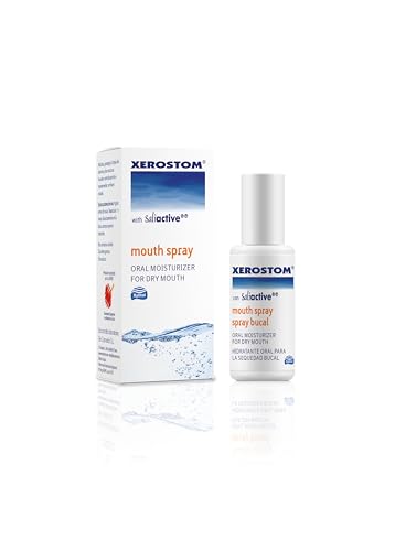 Xerostom Dry Mouth Spray Oral Moisturiser Spray with Saliactive - Saliva Spray for Dry Mouth Spray Sugar Free Mouth Ulcers