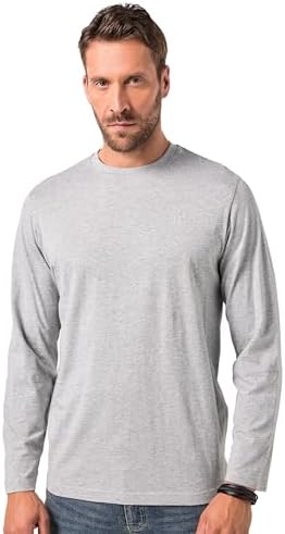 JP 1880 Herren große Größen Übergrößen Menswear L-8XL JP1880 Langarmshirt, Basic, Oeko-TEX, bis 8 XL