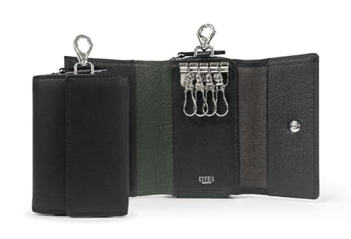 [ キプリス/CYPRIS ] ■Fine Deer (ファインディア) 小銭入れ付きキーケース (キーホルダー) 2806 (メンズ/革製/鍵入れ) (クロ（ブラック）)