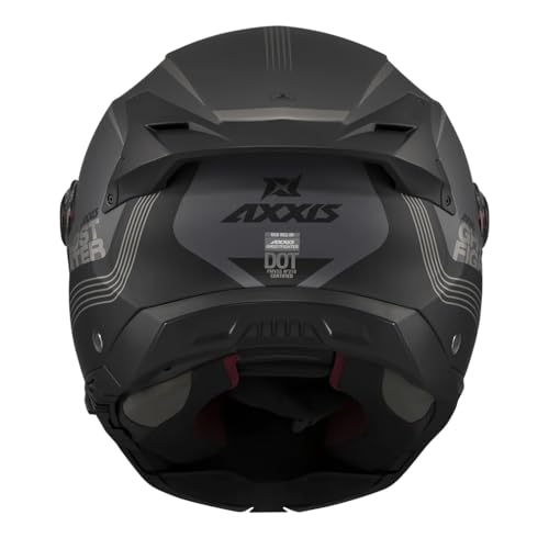 AXXIS Casco Ghostfighter Sv Bitone Negro/gris Xx-large – vue 2