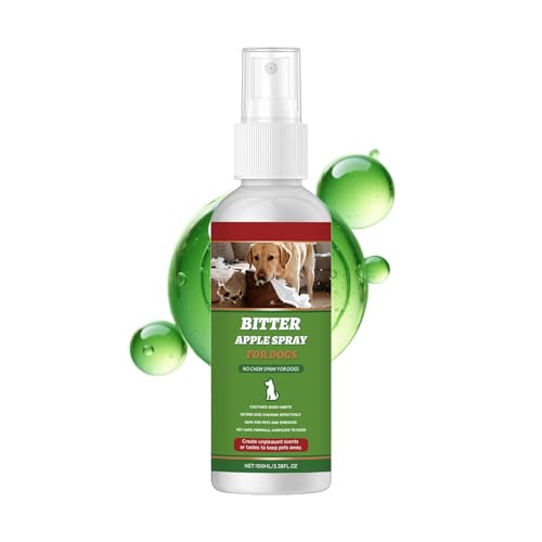犬用 かじり防止 スプレー,100ml 室内トレーニング補助 | 犬の噛みつき対策スプレー,舐め防止 行動修正 室内家具 木材 カーペット 保護 子犬 ペット用