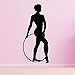Blrpbc Autocollants muraux Stickers Muraux Gymnastique Rythmique Cerceau Vinyle décor à la Maison Salon Amovible Art Chambre élégant pour Les Filles 94x216cm
