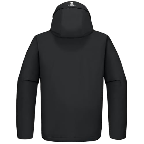 Image of CAMELSPORTS Men's Insulated Parka, Warm Puffy Hooded Jacket for Ski, Hiking and Outdoor Adventures, Water & Wind Resistant