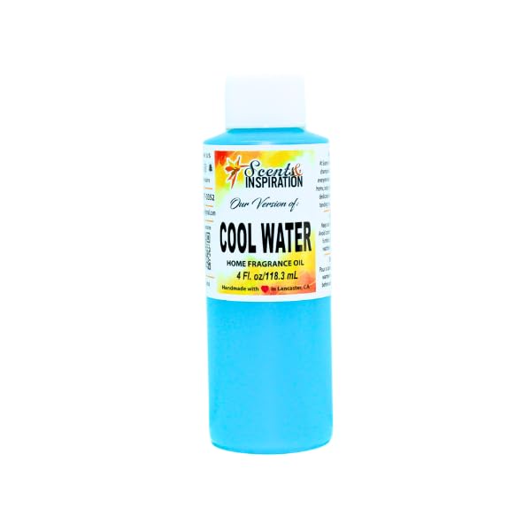 Cool Water Home Fragrance Oil by Scents & Inspiration | Incense Oil for Warmers | Great for Freshening Any Space | 4 fl oz