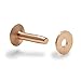 Tandy Leather Size #12 Copper Rivet and Burrs 75 Pack 11280-01