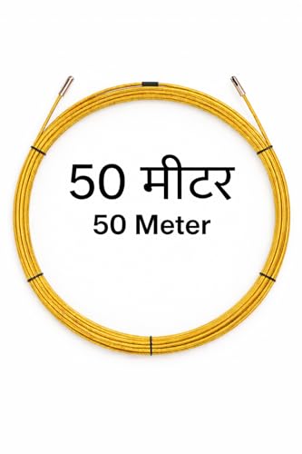 Image of KAITO Professional Wire Lead Threading Device 50 m | Cable Puller Fish Tape for Electrical Conduit Wiring | Flexible Steel Wire Threader for Wall, Floor & Ceiling Installation | Heavy-Duty Guide Tool