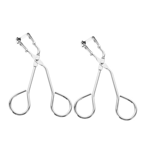 WOFASHPURET Mini Lash Curler 2 Pcs Stainless Steel Curling Tools Grip for Travel Makeup Touchups