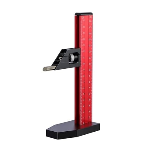 IJSDNVJNDX Woodworking Table Saw Blade Depth Measurement Ruler Height Gauge 18cm Milling Cutter Adjustment Marking Tool Metric Inch
