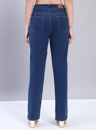Image of Fashionfibre Women's High-Rise Straight Fit Stretchable Jeans