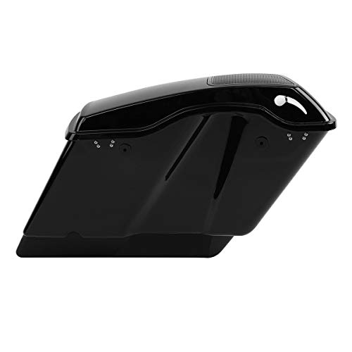 XFMT Alforjas Extendidas Estiradas 5" con Tapa para Parlantes 6x9" para Harley Touring Road King Road Glide Street Glide Electra Glide 2014-2024 miniatura 3