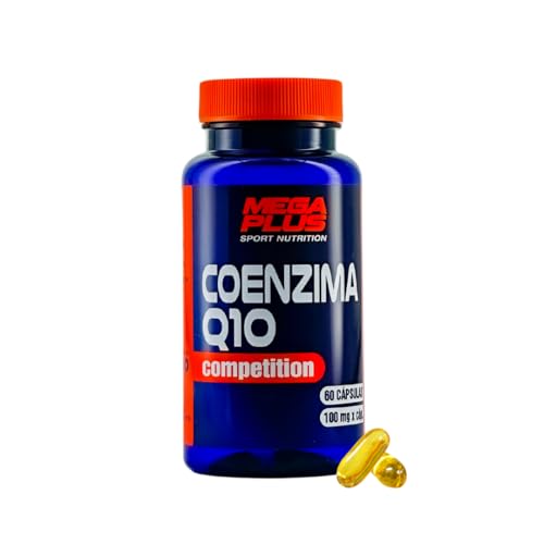 Coenzima Q10 - Competition - Mega Plus Sport Nutrition - Ubiquinona -100% Pura Fermentada Naturalmente - Sin Lactosa - Sin Gluten - 100 mg - 60 cápsulas (169018)