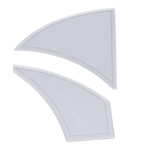 Twisted Pinwheel Template, French Curve Ruler for Pattern Making, Scale Coated Acrylic Sewing Ruler Sewing Rulers for Beginners Tailors Designers