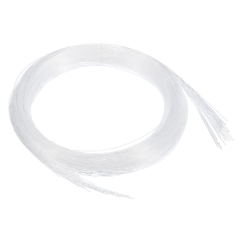 MECCANIXITY 50Pcs 9.8ft PMMA Mixed Fiber Optic Cable Strands 0.04 Inch Side Glow LED Illumination Crystal Cables Car Atmosphere Lights for Star Sky Roof Ceiling