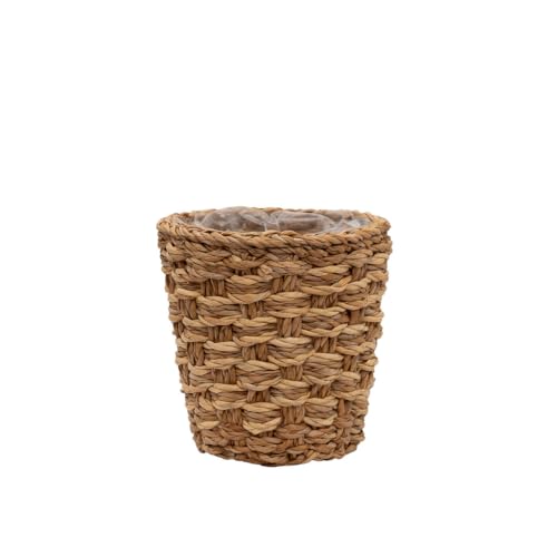 Arthur Cameron - Feni Handwoven Seagrass Planter â€“ Decorative Plant Basket with Liner, Natural Indoor Plant Pot for Houseplants, Succulents & Home DÃ©cor (Small)