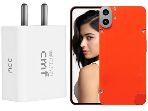 Image of 33W Type C Adapter Charger & Cable Compatible Compatible with C M F Phone 1 /Nothing Phone 2a /2a Plus /2 /Samsung M05 /M35 /M15 /F15 /A15 /Buds and Other USB-C Devices