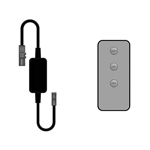 kalb LED Funk-Controller Set mit Fernbedienung für 12-24V 36-72W Systeme, dimmbar für den Innenbereich, 150mm Kabellänge
