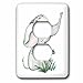 3dRose Cute Little Gray Baby Elephant Illustration - Light Switch Covers (lsp-378077-6)