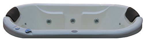 Image of MADONNA Intimate 6 ft Drop-in Acrylic Massage Bath Tub with Whirlpool Massage and Back Massager System - White