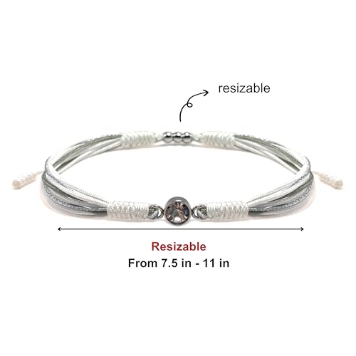 Pulsera tibetana de piedra de nacimiento para protección miniatura 7