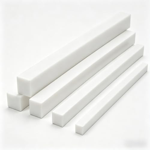 Barras planas de plástico ABS rectangular de 500x25mm pack de 2 unidades para bricolaje 2