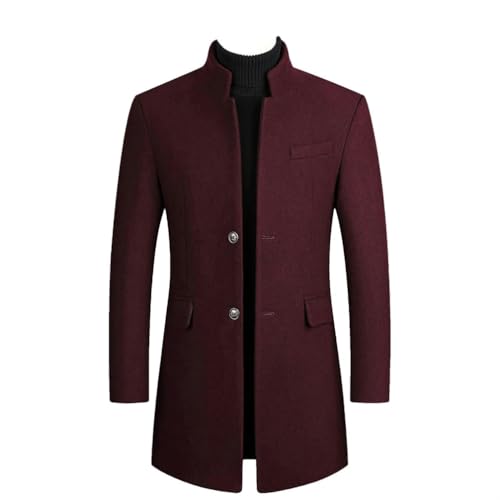 Veste longue pour homme contre le froid automne hiver casual chic revers