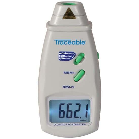 Digi-Sense Digital Contact/Photo Tachometer with NIST-Traceable Calibration