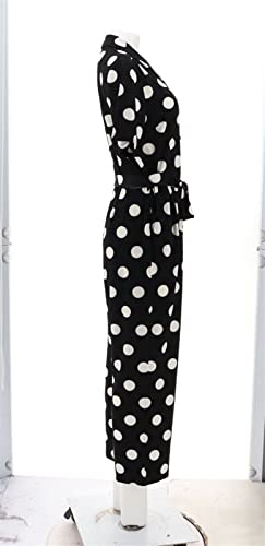 Studio Park X Leah Williams Polka Dot Knit Jumpsuit A492431 #TOP6
