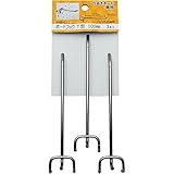 和気産業(Waki Sangyo) ボードフック T型 ステンレス (穴ピッチ25mm) 棚 壁掛け フック 3本入 100mm ANB-011