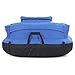 Swimline 9047-A Ultimate Fabric Covered Nylon Swimming Pool Inflatable Floating Chair Lounger w/Footrest, Armrests, Backrest, Headrest, & Drink Holder