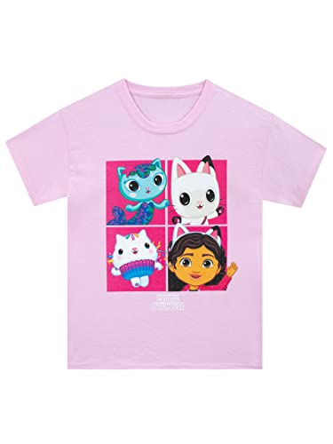 DreamWorks Girls Gabby's Dollhouse T-Shirt Kids Dolls Short Sleeve Tee
