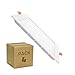 LEDKIA LIGHTING PACK Dalle LED Downlight Spot Encastrable Carrée Extra Plate 18W (4 Un) Blanc Froid 6000K - 6500K