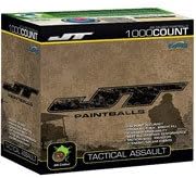 Assult Paintballs 0.68 Caliber Green Camouflage - 1000 Count