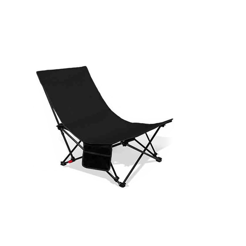 LAMPTOP 軽量コンパクト 折りたたみ椅子 三段階角度調節可能 アウトドアチェア キャンプチェア 耐荷重150kg 収納袋付き 2.3kg軽量設計 座面52×52CM キャンプ 釣り バーベキュー スポーツ観戦 お花見 フェス 屋内 庭くつろぎ 屋外レジャーに最適な快適チェア (ブラック)