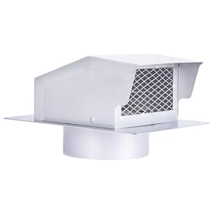 LTSEAME Edelstahl-Dachlüftungskappe 6 IN