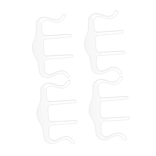 ULDIGI 4pcs Large Paper Clips Jumbo Speech Draft Page Clip Acrylic Fixed Clamp for Book Music Sheet